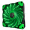Вентилятор FRIME Iris 15LED Green (FLF-HB120G15)