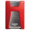 Портативный жёсткий диск ADATA HD650 1TB USB3.2 Red (AHD650-1TU31-CRD)