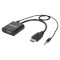 Адаптер MANHATTAN HDMI - VGA+Audio v1.3 Black (151559)