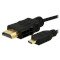 Кабель POWERPLANT HDMI - Micro-HDMI v1.3 2м Black (KD00AS1242)
