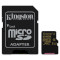 Карта памяти KINGSTON microSDXC 64GB UHS-I Class 10 + SD-adapter (SDCA10/64GB)