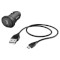 Автомобильное зарядное устройство HAMA Picco Car Charger Kit Black w/Micro-USB cable (00173614)