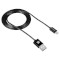Кабель CANYON CFI-1 Charge & Sync USB-A to Lightning 1м Black (CNE-CFI1B)