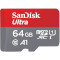 Карта памяти SANDISK microSDXC Ultra 64GB UHS-I A1 Class 10 (SDSQUAR-064G-GN6MN)