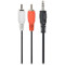 Кабель CABLEXPERT mini-jack 3.5 мм - 2RCA mini-jack 3.5 мм - 2RCA 1.5м Black (CCAB-458)