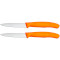 Нож кухонный для овощей VICTORINOX SwissClassic Plain Orange 80мм 2шт (6.7606.L119B)