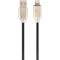 Кабель CABLEXPERT Premium Rubber Apple Lightning Black 1м (CC-USB2R-AMLM-1M)