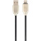 Кабель CABLEXPERT Premium Rubber Apple Lightning Black 2м (CC-USB2R-AMLM-2M)