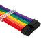 Комплект кабелів для блоку живлення 1STPLAYER ATX 24-pin/EPS 8-pin/PCIe 6+2-pin Rainbow
