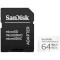 Карта пам'яті SANDISK microSDXC High Endurance 64GB UHS-I U3 V30 Class 10 + SD-adapter (SDSQQNR-064G-GN6IA)