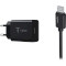 Зарядное устройство T-PHOX Mini 1xUSB-A, 2.4A Black w/Micro-USB cable (MINI(B)+MICRO)