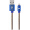Кабель CABLEXPERT Premium Denim Apple Lightning Blue 2м (CC-USB2J-AMLM-2M-BL)