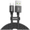 Кабель BASEUS Double Fast Charging Cable USB for Type-C 1м Black (CATKC-A01)