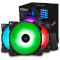 Комплект вентиляторов PCCOOLER Halo RGB 3-Pack
