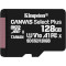 Карта пам'яті KINGSTON microSDXC Canvas Select Plus 128GB UHS-I V10 A1 Class 10 (SDCS2/128GBSP)