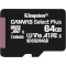 Карта памяти KINGSTON microSDXC Canvas Select Plus 64GB UHS-I V10 A1 Class 10 (SDCS2/64GBSP)