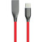Кабель POWERPLANT USB 2.0 AM/Type-C Silicone 1м Red (CA911387)