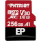 Карта памяти PATRIOT microSDXC EP 256GB UHS-I U3 V30 A1 Class 10 + SD-adapter (PEF256GEP31MCX)