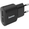 Зарядное устройство HAMA Wall Charger 2-Port USB 2.4A Black (00183227)