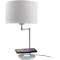 Лампа настільна MACALLY LED Table Lamp with Wireless Charging and USB Port (LAMPCHARGEQI-E)