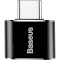 Адаптер OTG BASEUS USB Female to Type-C Male Adapter Black (CATOTG-01)