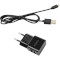 Зарядное устройство VINGA 2 Port USB Wall Charger 2.1A Black w/Micro-USB cable (VCPWCH2USB2ACMBK)