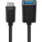 Адаптер BELKIN USB3.0 CM/AF 0.14м Black (F2CU036BTBLK)