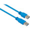 Кабель-подовжувач VINGA USB3.0 AM/AF 1.8м Blue (VCPUSB3AMAF1.8B)