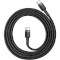 Кабель BASEUS Cafule Series Cable Type-C PD2.0 60W 1м Gray/Black (CATKLF-GG1)