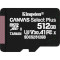 Карта памяти KINGSTON microSDXC Canvas Select Plus 512GB UHS-I U3 V30 A1 Class 10 (SDCS2/512GBSP)