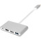 Порт-репликатор POWERPLANT USB-C to 1xHDMI, 1xUSB3.0, 3xUSB2.0, PD (CA911707)