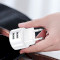 Зарядний пристрій USAMS US-CC080 T20 Dual USB Round Travel Charger White w/Type-C cable (XTXLOGT18TC05)