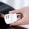 Зарядное устройство USAMS T20 Dual USB Round Travel Charger White w/Lightning cable (XTXLOGT1804)