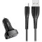 Автомобільний зарядний пристрій USAMS C13 Dual USB Car Charger Black w/Micro-USB cable (NTU35MC13TZ)