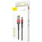 Кабель BASEUS Cafule Cable Special Edition USB for Lightning 1м Red/Black (CALKLF-G91)