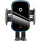 Автодержатель для смартфона с беспроводной зарядкой BASEUS Light Electric Holder Wireless Charger Black (WXHW03-01)