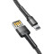 Кабель BASEUS Cafule Cable Special Edition USB for Lightning 1м Gray/Black (CALKLF-GG1)