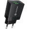 Зарядное устройство MAKE 2xUSB-A, 2.4A Auto-ID Black w/Lightning cable (MCWC-L22BK)