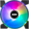Комплект вентиляторів AZZA Hurricane II Digital RGB 4-Pack (FNAZ-12DRGB2-241)