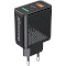 Зарядний пристрій GRAND-X CH-880 1xUSB-C, 1xUSB-A, PD3.0, QC3.0, 18W Black