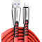 Кабель COLORWAY Zinc Alloy Nylon Braided USB to Apple Lightning 2.4A 1м Red (CW-CBUL010-RD)