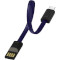 Кабель-брелок COLORWAY Nylon Braided Keychain USB to Type-C 2.4A 0.22м Blue (CW-CBUC023-BL)