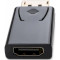 Адаптер VINGA DisplayPort - HDMI Black (VCPADPHDMI)