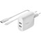 Зарядний пристрій BELKIN Boost Up Charge Dual USB-A Home Charger White w/Micro-USB cable (WCE002VF1MWH)
