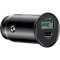 Автомобільний зарядний пристрій BASEUS Circular Metal PPS Quick Charger Black (CCYS-C01)