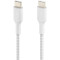 Кабель BELKIN Boost Up Charge Braided USB-C to USB-C 1м White (CAB004BT1MWH)