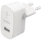 Зарядное устройство BELKIN Boost Up Charge USB-A-Wall Charger 12W White (WCA002VFWH)