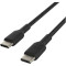 Кабель BELKIN Boost Up Charge Braided USB-C to USB-C 1м Black (CAB004BT1MBK)