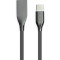 Кабель POWERPLANT USB 2.0 AM/Type-C 2м Black/Уценка (CA911257)