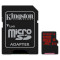Карта пам'яті KINGSTON microSDXC 64GB UHS-I U3 Class 10 + SD-adapter (SDCA3/64GB)